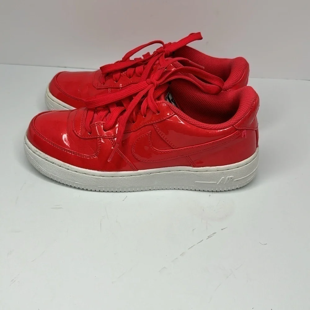 Nike Air Force 1 Patent Siren Red Ao2288-600 Toddler Sz 5.5Y